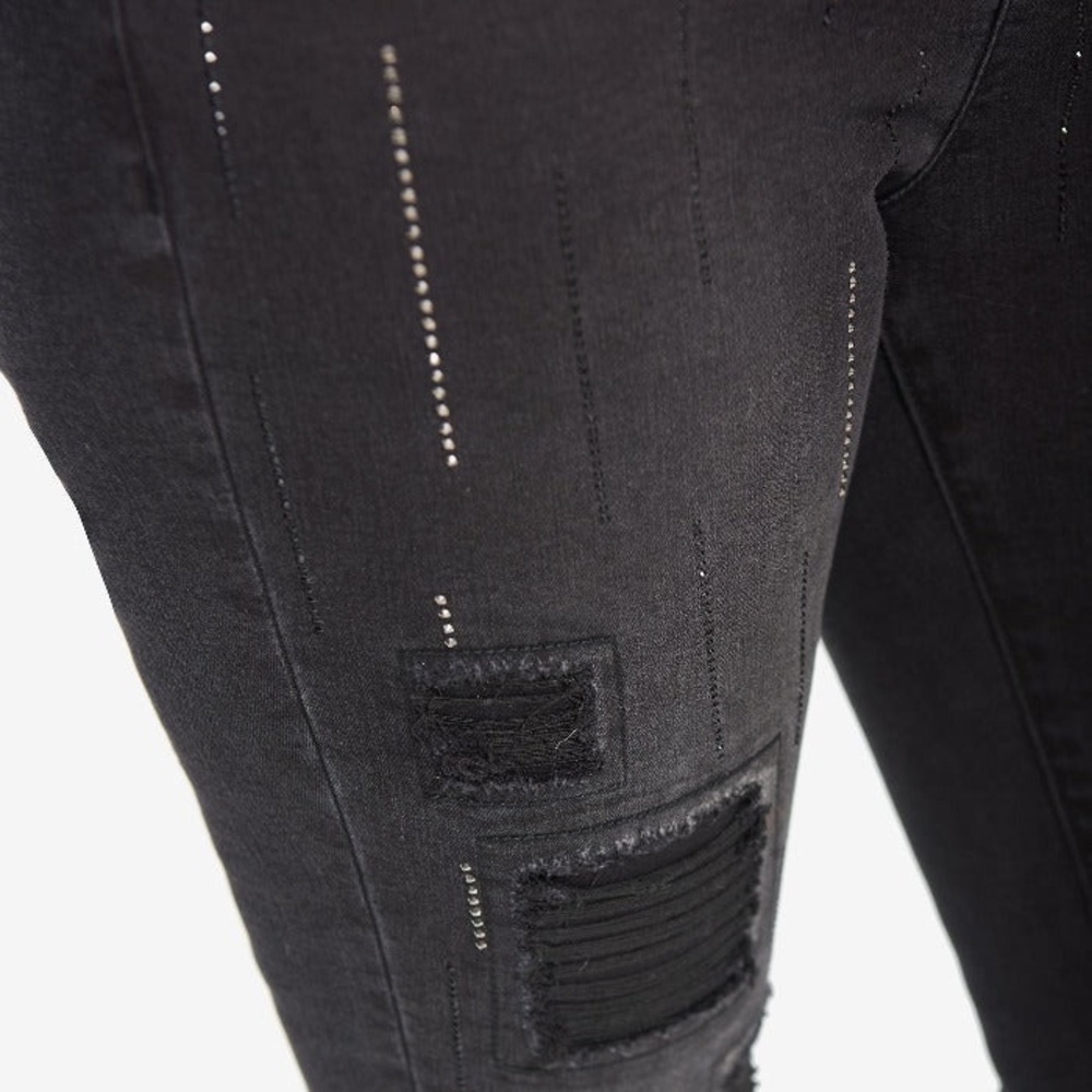 Joseph Ribkoff Sparkle Jeans - Picture 5 of 11